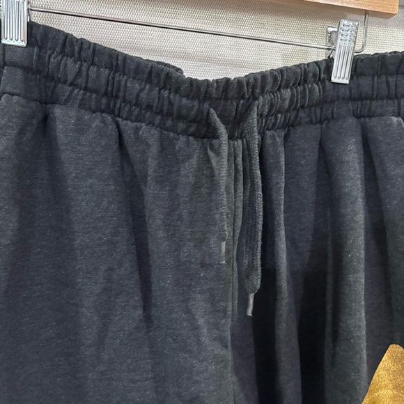 TRUE RELIGION Mens Jogger Lounge Pants Gold Foil Logo Sweatpants Gray Size Mediu - Picture 6 of 8